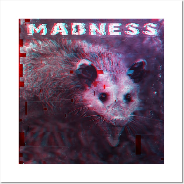 Possum in Madness Wall Art by Purplelism